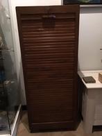 Antiek houten roldeurkast,vintage roldeur archiefkast, Huis en Inrichting, Kasten | Roldeurkasten en Archiefkasten, Ophalen, Gebruikt