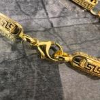 14k gouden ketting monte carlo versace schakel, Sieraden, Tassen en Uiterlijk, Kettingen, Ophalen of Verzenden, Nieuw, Goud