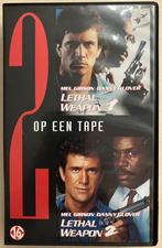VHS 2 films op 1 tape, Lethal Weapon 1 + 2, Vanaf 16 jaar, Ophalen of Verzenden, Gebruikt, Actie en Avontuur