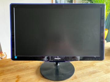 24" inch monitor Philips 247E3L Zwart beschikbaar voor biedingen