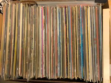 BANANENDOOS VOL MET 120 VINYL LP’S POP ROCK FUNK HARD ROCK beschikbaar voor biedingen