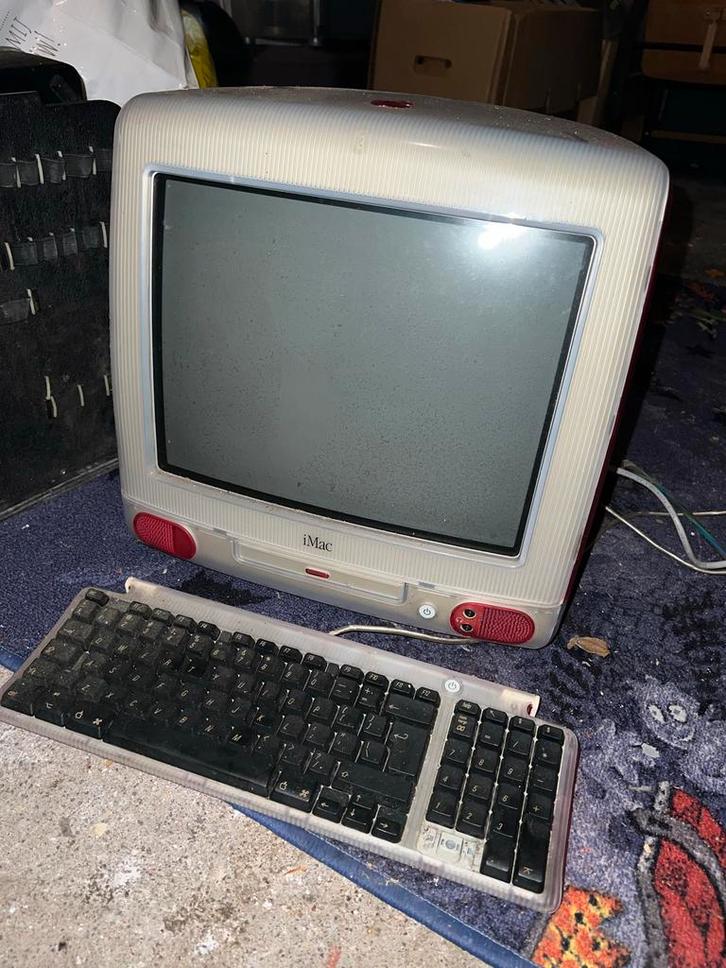 IMac G3 Strawberry - Collectors Item - Werkt!, Computers en Software, Vintage Computers, Ophalen