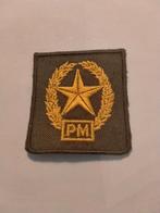 NL landmacht 5x5 je pistoolmittailleur, Verzenden, Landmacht, Nederland, Embleem of Badge