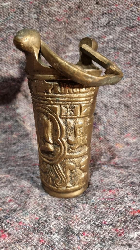 Wijwater beker messing koper brons, Ophalen of Verzenden