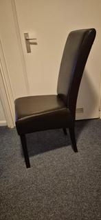 Eetkamerstoelen  6 stuks, Huis en Inrichting, Stoelen, Ophalen, Gebruikt, Bruin, Leer