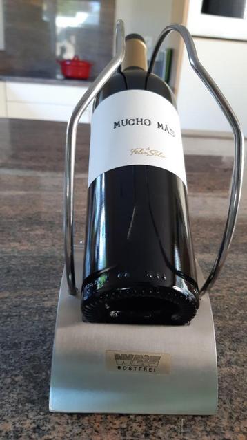 wijnfles houder roestvrijstaal   8,50 euro beschikbaar voor biedingen