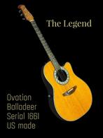 OVATION BALLADEER AKOESTISCHE GITAAR + LUXE STANDAARD, Muziek en Instrumenten, Snaarinstrumenten | Gitaren | Akoestisch, Ophalen of Verzenden