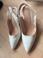 Witte trouw pumps maat 39, Ophalen of Verzenden, Zo goed als nieuw, Wit, Schoenen