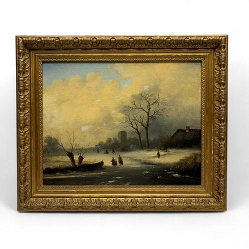 Hollandse School 19e eeuw, Antiek en Kunst, Kunst | Schilderijen | Klassiek, Ophalen of Verzenden