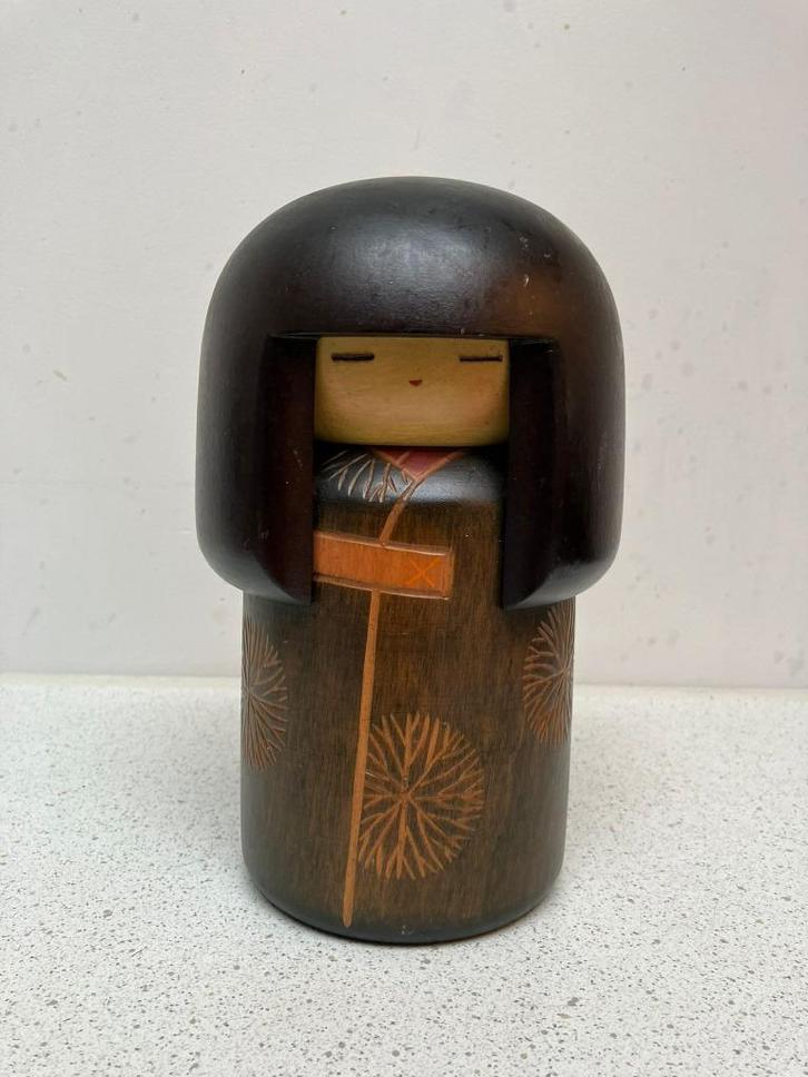 Vintage Sosaku kokeshi door Sansaku Sekiguchi, Antiek en Kunst, Kunst | Niet-Westerse kunst, Ophalen of Verzenden