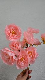 34 stelen Zijden Pioenrozen / Rozen - Perzik/Roze, Ophalen of Verzenden