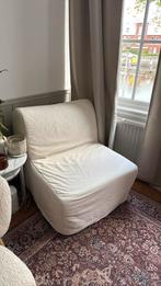 Slaapstoel Ikea met witte hoes, Huis en Inrichting, Banken | Sofa's en Chaises Longues, Ophalen, Eenpersoons, 75 tot 100 cm, Zo goed als nieuw