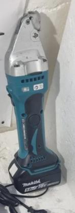 Makita 18v plaatschaar, Ophalen of Verzenden, Zo goed als nieuw, Haakse handslijpmachine