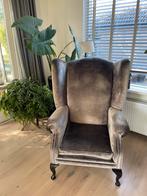 Originele Erik Kuster fauteuil taupe velvet, Huis en Inrichting, Fauteuils, Ophalen, Zo goed als nieuw, 75 tot 100 cm, 50 tot 75 cm