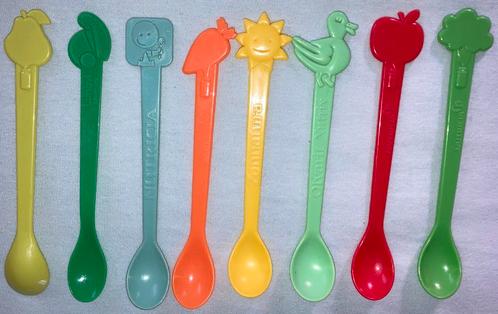 16 Olvarit Nutricia Lepel Ooievaar Davitamon Koziol PPSTK!!!, Antiek en Kunst, Curiosa en Brocante, Verzenden