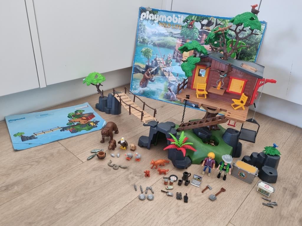 Playmobil Wilde Life Boomhut 5557, Kinderen en Baby's, Speelgoed | Playmobil, Ophalen of Verzenden, Gebruikt, Complete set