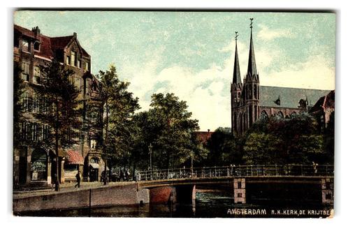 Amsterdam, R. K. Kerk De Krijtberg, Verzamelen, Ansichtkaarten | Nederland, Gelopen, Noord-Holland, Voor 1920, Verzenden
