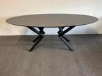Ovale eettafel Fenix Beige Colostrai 200x100, 100 tot 150 cm, 200 cm of meer, Ophalen of Verzenden, Zo goed als nieuw