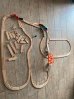 Houten Treinbaan, Kinderen en Baby's, Speelgoed | Houten speelgoed, Ophalen of Verzenden, Gebruikt, Overige typen