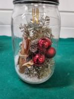 Lamp met kerststukje glas, Ophalen of Verzenden