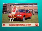 Dennis Bergkamp Ajax spelerskaart 1987, Verzamelen, Ophalen of Verzenden, Zo goed als nieuw, Ajax, Spelerskaart