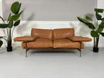 B&B Italia Diesis Designer Merk Bank Bruin Leer Klassiek, B&B Italia, Gebruikt, Tweepersoons, Ophalen of Verzenden