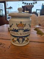Antieke Albarello Apothekerspot - Folia Aconiti, Antiek en Kunst, Ophalen of Verzenden
