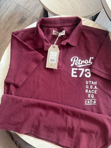 Petrol polo maat M bordeaux rood beschikbaar voor biedingen