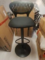 Ergonomische krukken met rugleuning, Zwart, Nieuw, Ophalen of Verzenden, Bureaukruk