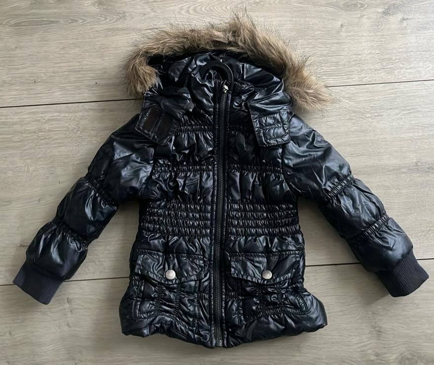 Tussenjasje 98/104 meisje bontrand, Ophalen of Verzenden, Zo goed als nieuw, Meisje, Jas