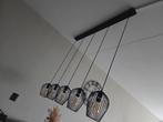 Industriële zwarte hanglamp exclusief lichtbronnen, Ophalen, Zo goed als nieuw, Metaal, 75 cm of meer