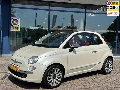 Fiat 500 C 1.2 Lounge Aut. Elek.Shuifdak Leer Clima Park.Sen, Auto's, Fiat, Bedrijf, Te koop, 500C, ABS, Airbags, Airconditioning