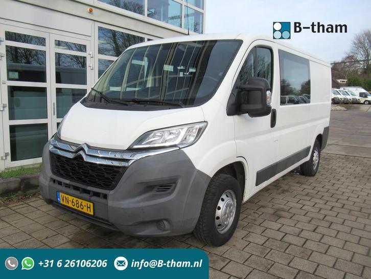 Citroën Jumper 30 2.2 HDI L2H1 DOKA Dubbelcabine, Orig. KM!, Auto's, Bestelauto's, Bedrijf, Te koop, Achteruitrijcamera, Airbags