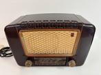 Vintage bakelieten buizenradio Philips, Ophalen of Verzenden