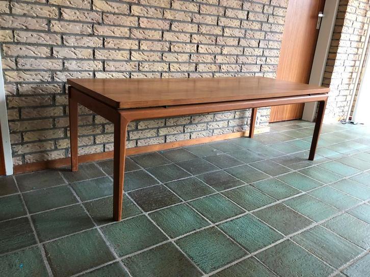 Retro Deens design koffietafel-salontafel teakhout, Huis en Inrichting, Tafels | Salontafels, Zo goed als nieuw, 50 tot 75 cm