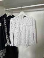 Zara witte kanten blouse maat s, Ophalen of Verzenden, Wit, Zo goed als nieuw