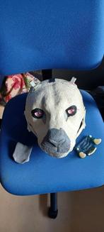 Fursuit masker met horens, Hobby en Vrije tijd, Ophalen of Verzenden, Zo goed als nieuw