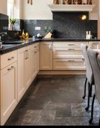 Luxe granieten keukenbladen – 4 delen, Ophalen, Grijs, Gebruikt, 200 cm of meer