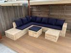 Steigerhout Lounge Hoekbank Loungeset maatwerk, Ophalen of Verzenden, Nieuw
