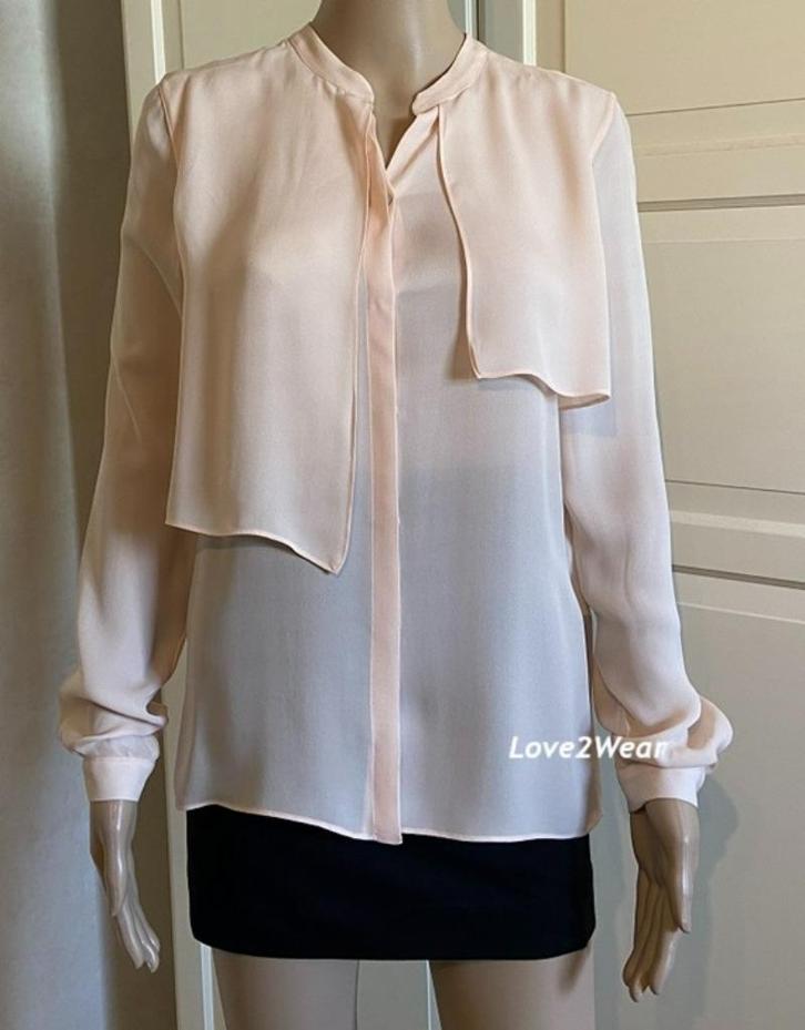 Blouse met flappen Zara, Kleding | Dames, Blouses en Tunieken, Nieuw, Maat 34 (XS) of kleiner, Roze, Ophalen of Verzenden