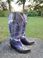 Unieke metallic paarse laarzen van Sasha - maat 36, Ophalen of Verzenden, Zo goed als nieuw, Bruin, Hoge laarzen