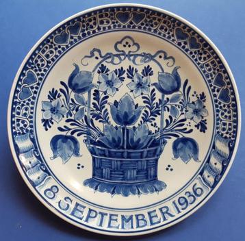 Porceleyne Fles 1936 Verloving Juliana Bernhard Oranje 23cm9 beschikbaar voor biedingen