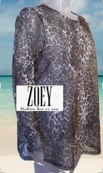 ZOEY  🌷 dierenprint top NIEUW! mt M (46-48), Bruin, Verzenden, Nieuw, Shirt of Top