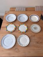 Set van 8 Vintage Borden – Mix & Match Collectie, Antiek en Kunst, Antiek | Servies compleet, Ophalen of Verzenden