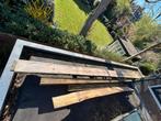 Lariks schaaldelen 5 x 460 cm x 20-30 cm x 2,5 cm, Ophalen of Verzenden, Zo goed als nieuw, 250 cm of meer, Planken