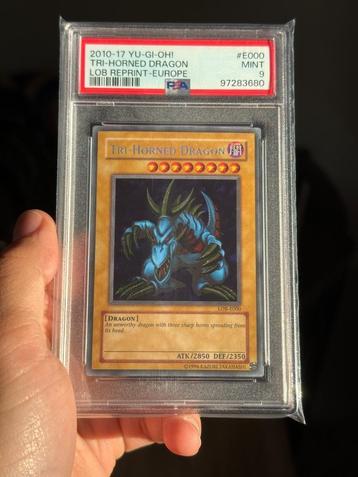 Tri-Horned Dragon LOB-E000 - PSA 9  beschikbaar voor biedingen
