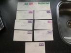 USA  9 fdc's met zegels tussen 922 en 930  1944/1945, Ophalen of Verzenden, Envelop