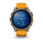 Garmin - 010-02904-11 - Smartwatch - Fenix 8 Sapphire Oranje, Sieraden, Tassen en Uiterlijk, Sporthorloges, Ophalen of Verzenden