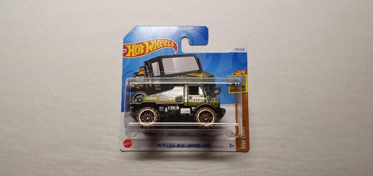 Hot wheels Mercedes-Benz Unimog 1300L green, Hobby en Vrije tijd, Modelauto's | Overige schalen, Nieuw, Auto, Ophalen of Verzenden