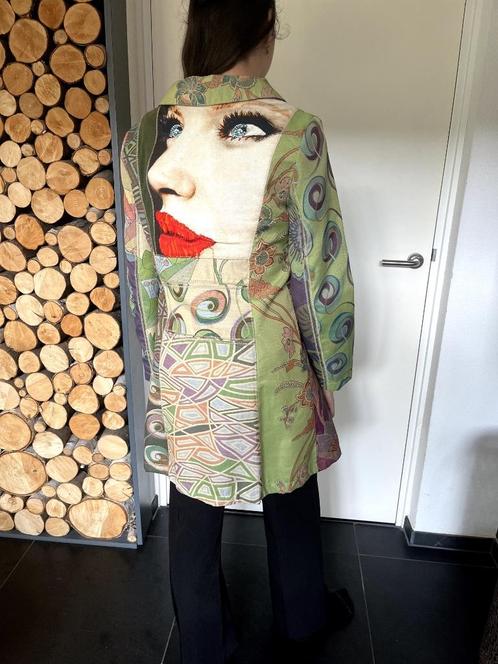 Desigual vintage zomerjas lippen nieuw! 2008 maat 38 - 40, Kleding | Dames, Jassen | Zomer, Nieuw, Maat 38/40 (M), Overige kleuren